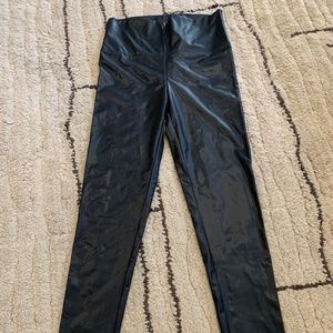 Faux leather leggings
